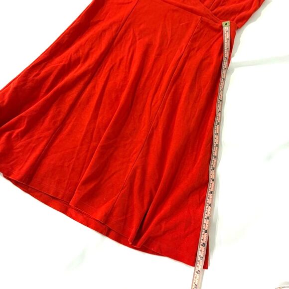 New York & Company Red Sleeveless V-Neck A-Line Dress Size Small - Picture 7 of 7